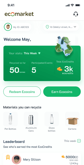 EcoMarket App Mockup
